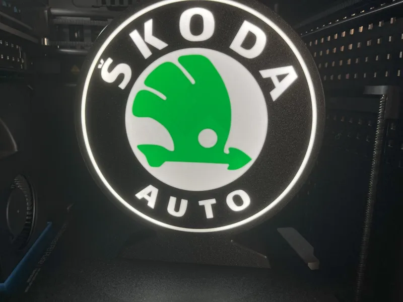 Skoda logo lamp ams