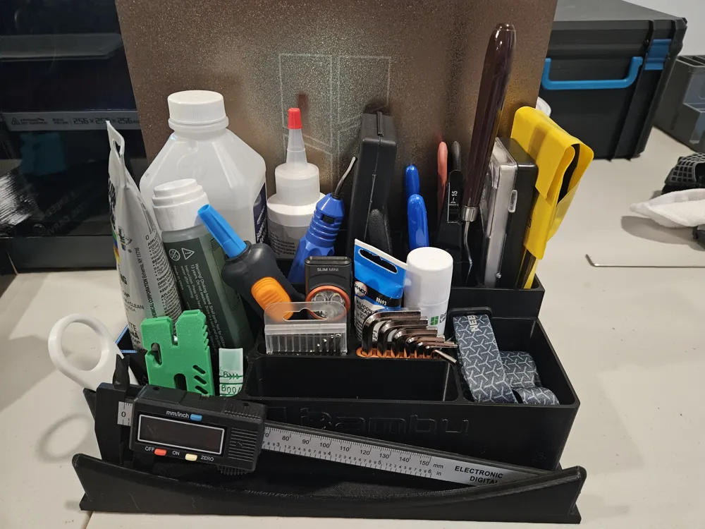 XL Storage for Bambu Lab P1S Tools & Accessories - Free 3D Print Model ...