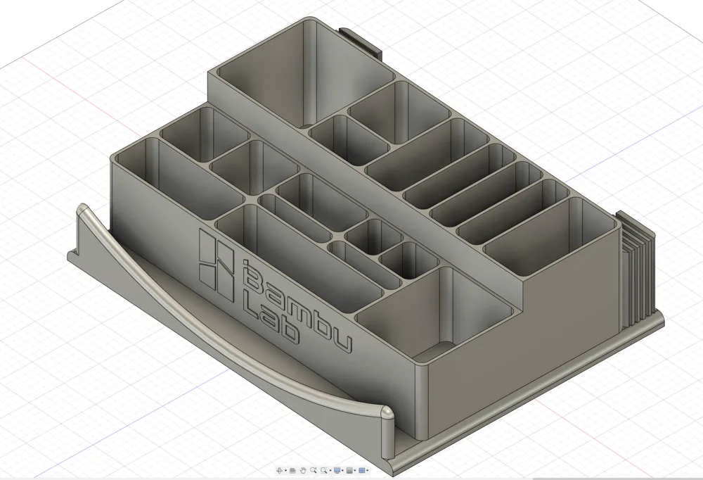XL Storage for Bambu Lab P1S Tools & Accessories - Free 3D Print Model ...