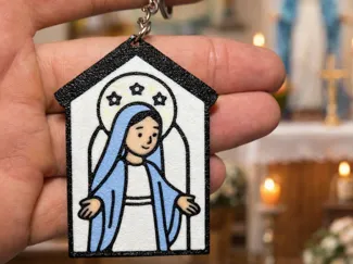 Chaveiro Nossa Senhora das Graças – Estilo Cartoon