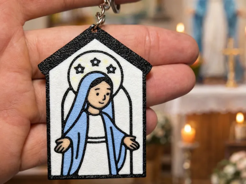 Chaveiro Nossa Senhora das Graças – Estilo Cartoon
