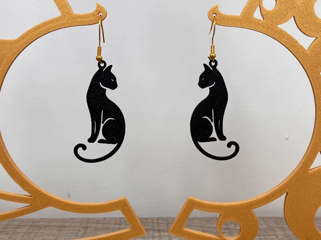 Earrings - Cat
