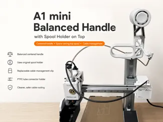 A1 mini balanced handle with spool holder on top