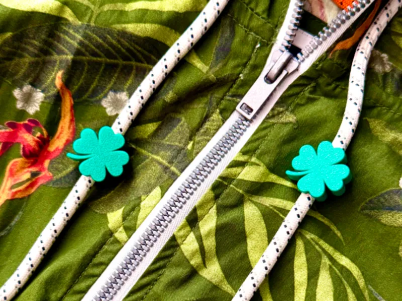 Shamrock Drawstring Beads for St Patricks Day