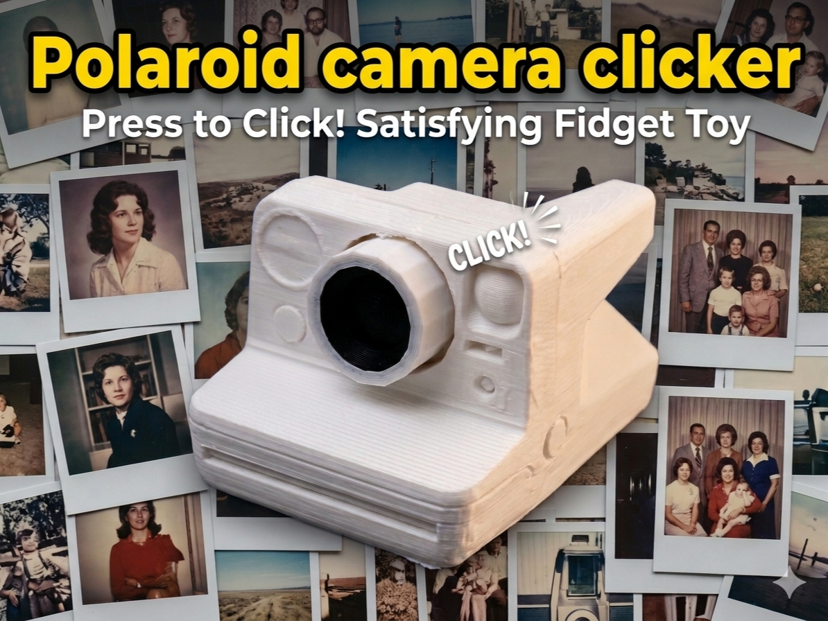 Polaroid Camera Fidget Clicker