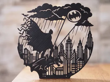 Letrero o emblema decorativo: The Dark Knight's Guardian - Batman — vista de referencia 3