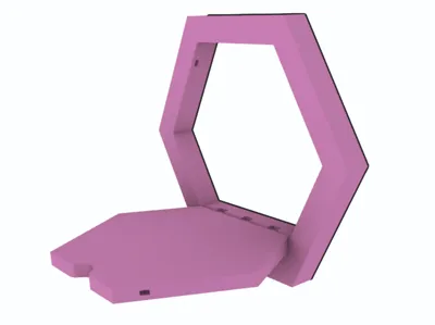 Hexagonal Folding Shelf Rebuild - Magnetic Catch