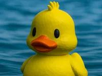 Canard rigolo — figurine décorative — photo 1