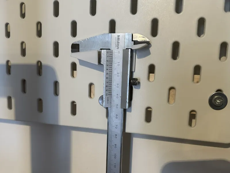 Messschieber Halterung Ikea Skadis