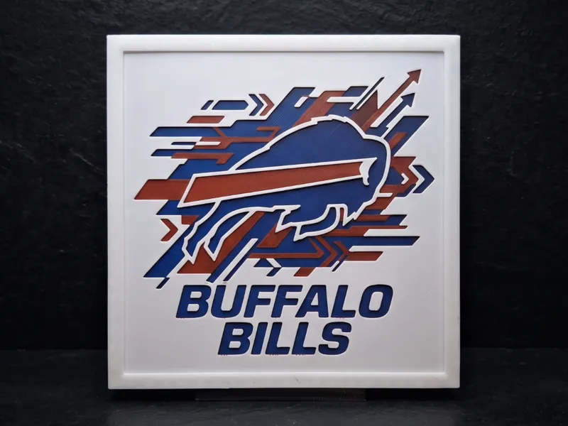 Buffalo Bills Logo - Hueforge Wall Art