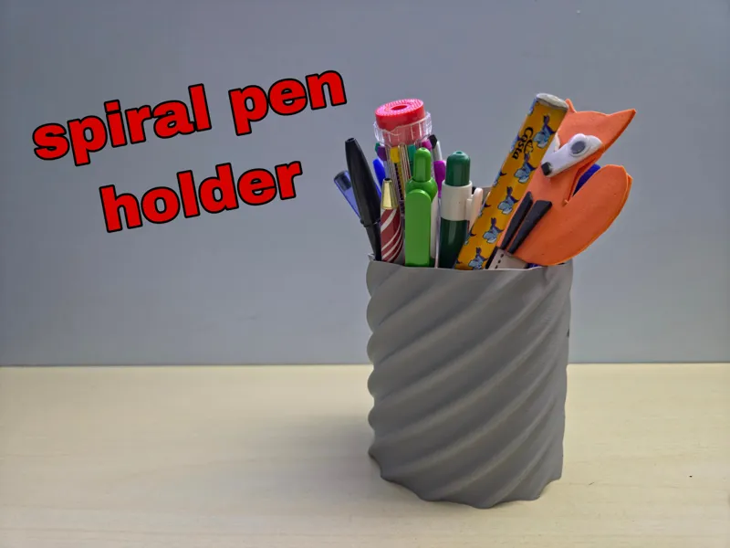 Spiral Pen Holder – Customizable & Ultra-Light!