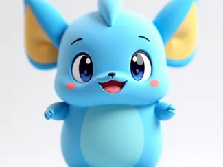 tiny blue animal