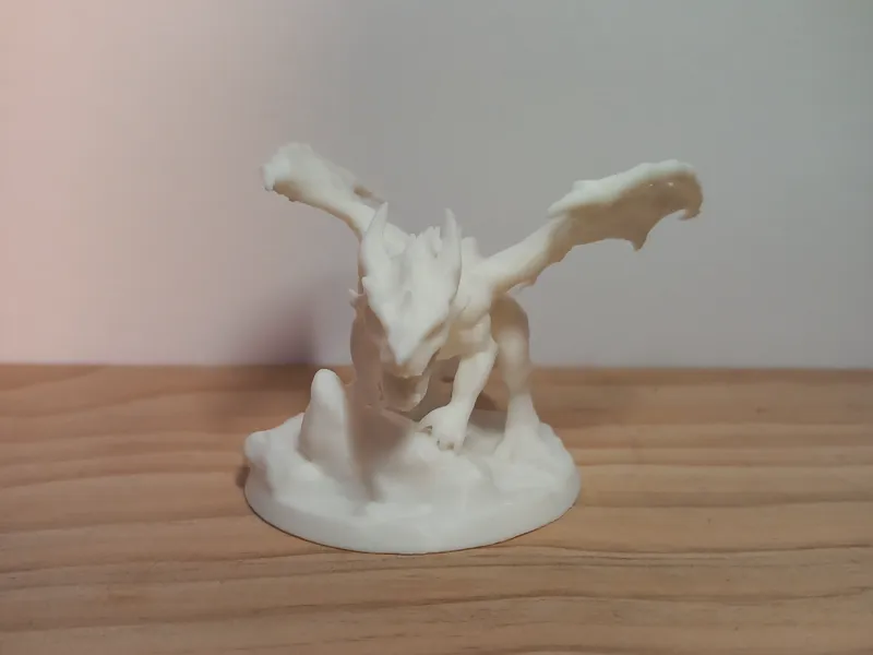 Dragon On Rocks Miniature