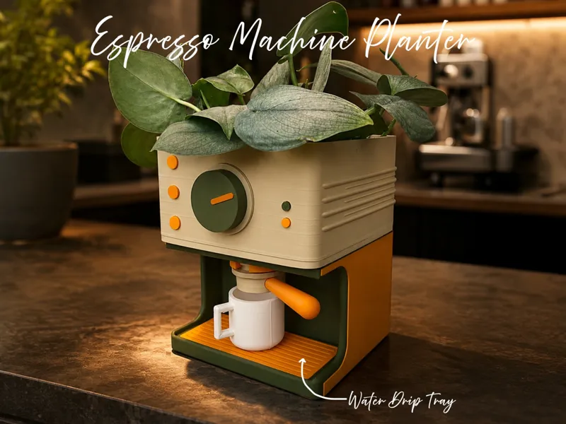 Espresso Machine Planter