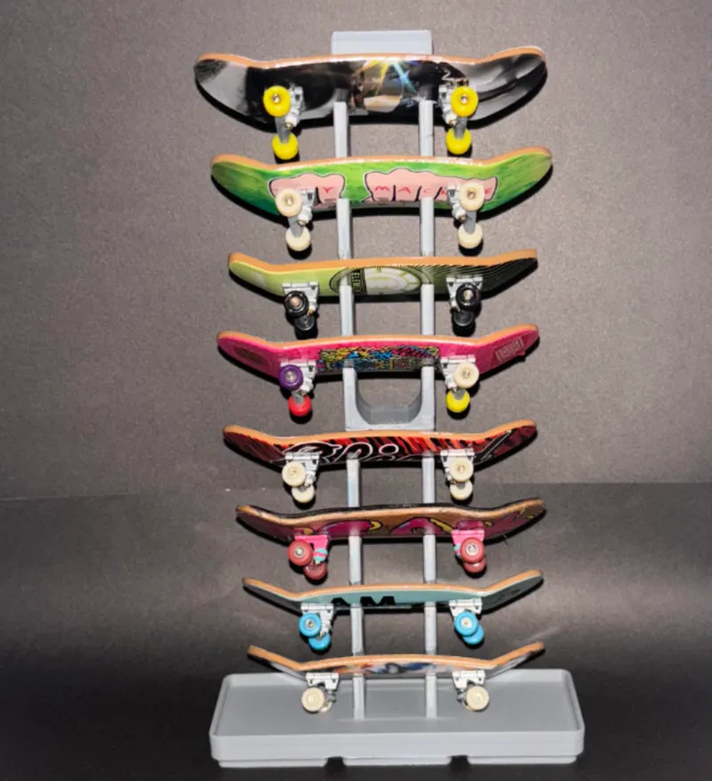 Tech Deck Stand (8) Gridfinity and Standalone