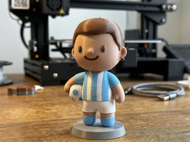Argentina Fan Buddy Cute Chibi Football Supporter