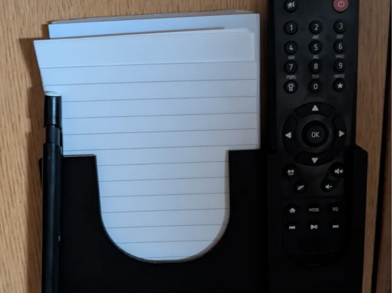 Remote control and block holder