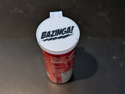 Drink can lid - Bazinga!