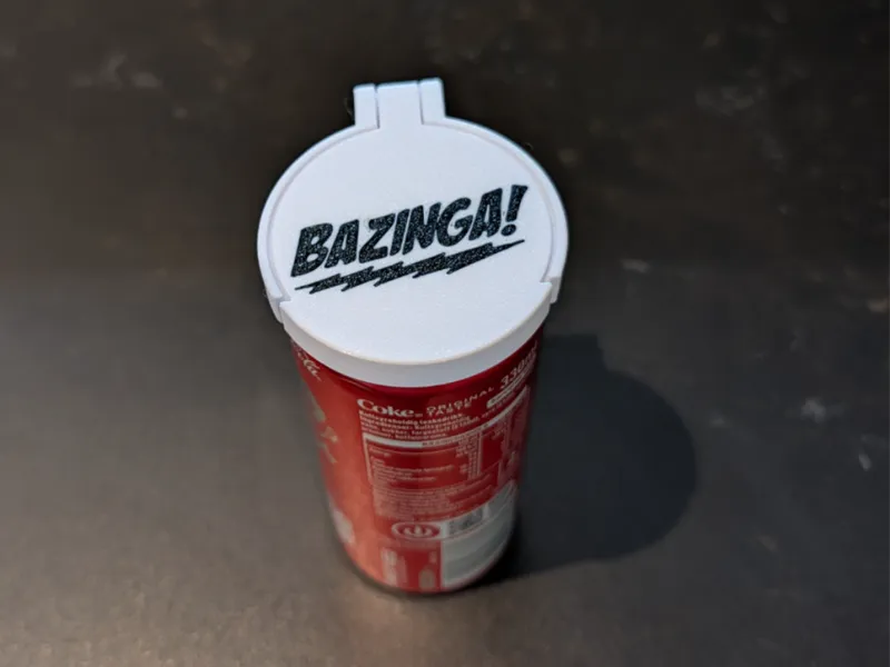 Drink can lid - Bazinga!