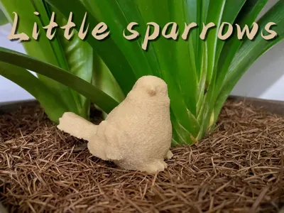 little sparrow knick-knacks/keychains