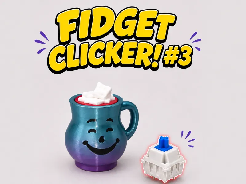 Kool Aid Fidget Toy - Clicking (smiley eyes)