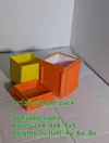 1x1 sample plate - - 0.2mm layer, 2 walls, 10% infill