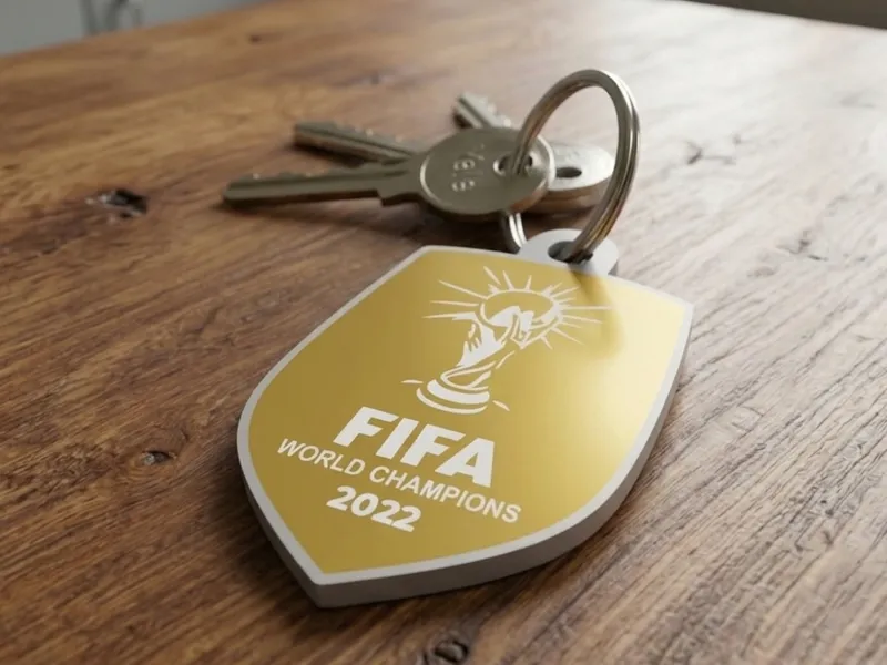 FIFA World Cup 2022 champion badge keychain