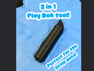 3-in-1 Play Doh tool!