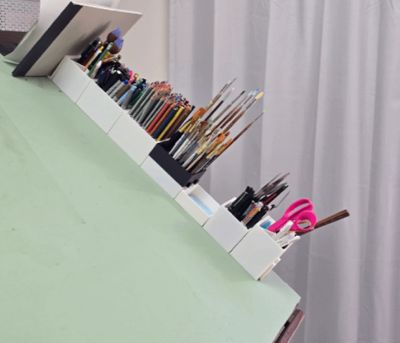 Modular Drafting  / Tilting Drawing Desk Organizer
