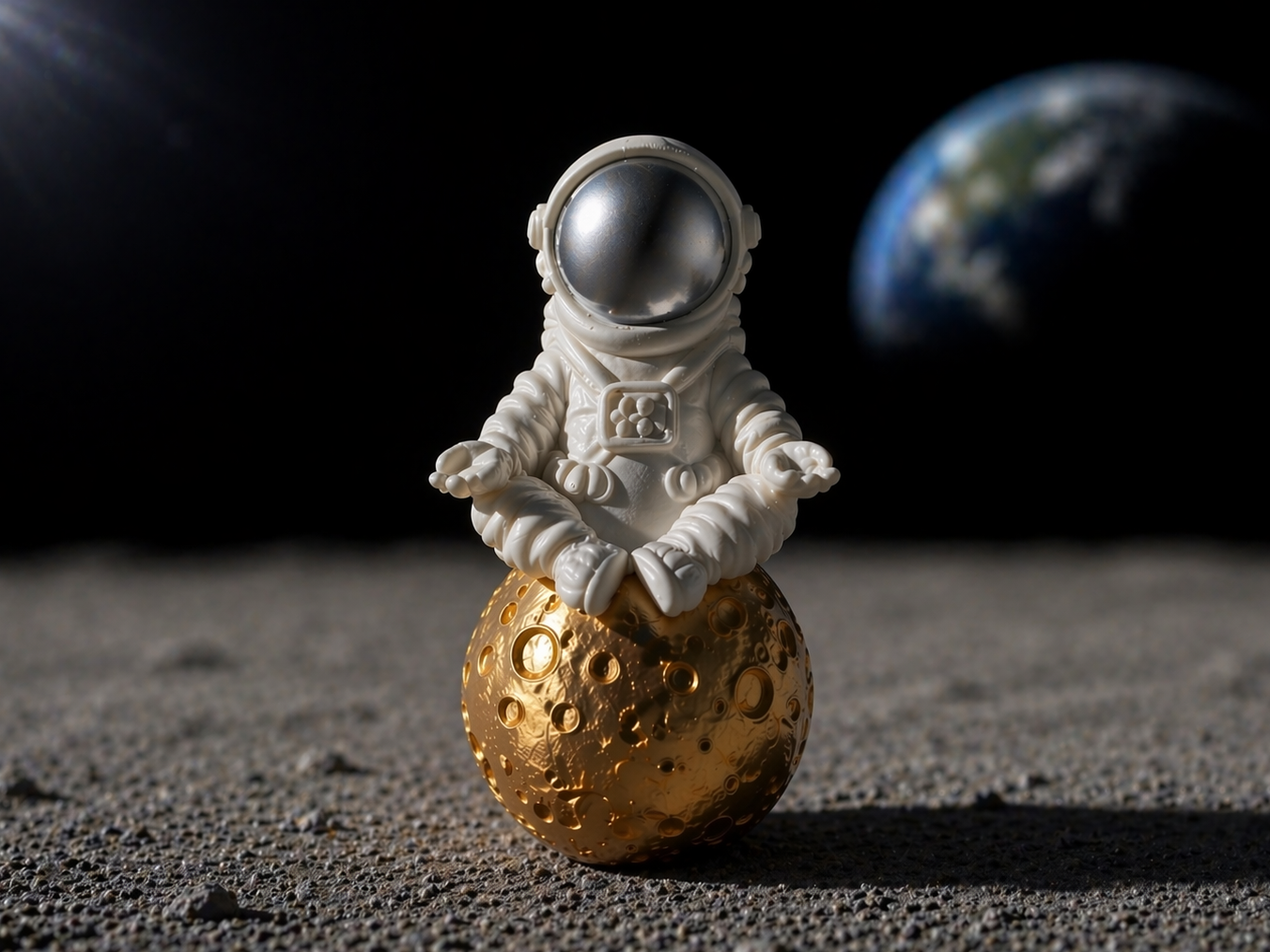 Lunar Zen Astronaut – Gold Moon Edition