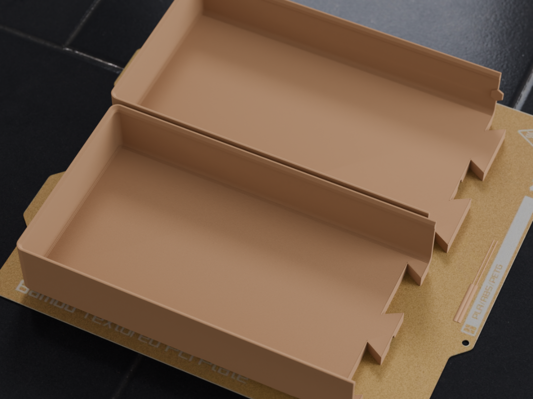 Gridfinity 7x2 Bin (4U) Dovetail Split to Fit