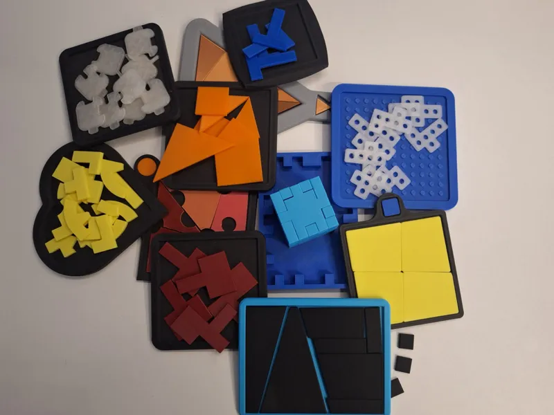 Collection of 13 puzzles. New ones added regularly