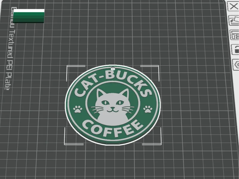 CatBucks Coffee (2d keychain)