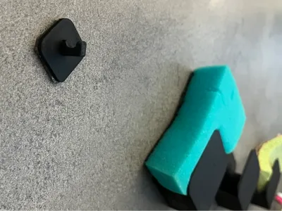 Hook (for cloth) minimalist design - whitout drill