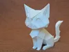 Origami Cat - no support, multipart