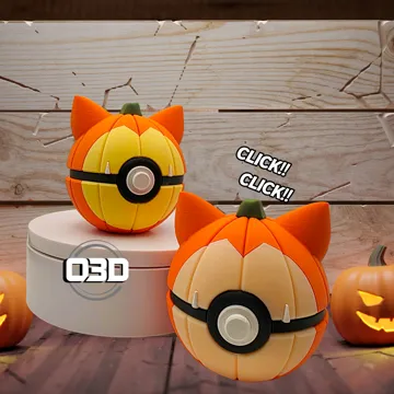 Adorno temático: 0143 - Snorlax Pumpkin Ball — vista de referencia 3