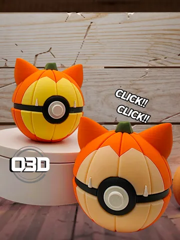 Adorno temático: 0143 - Snorlax Pumpkin Ball — vista de referencia 2