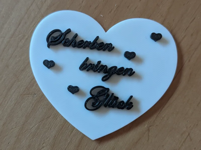 Scherben bringen Glück Geschenk Polterabend 