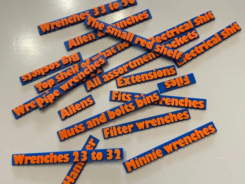 Tool Box Draw Labels