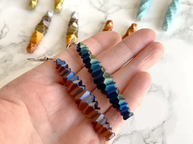 Stacked Faceted Earrings