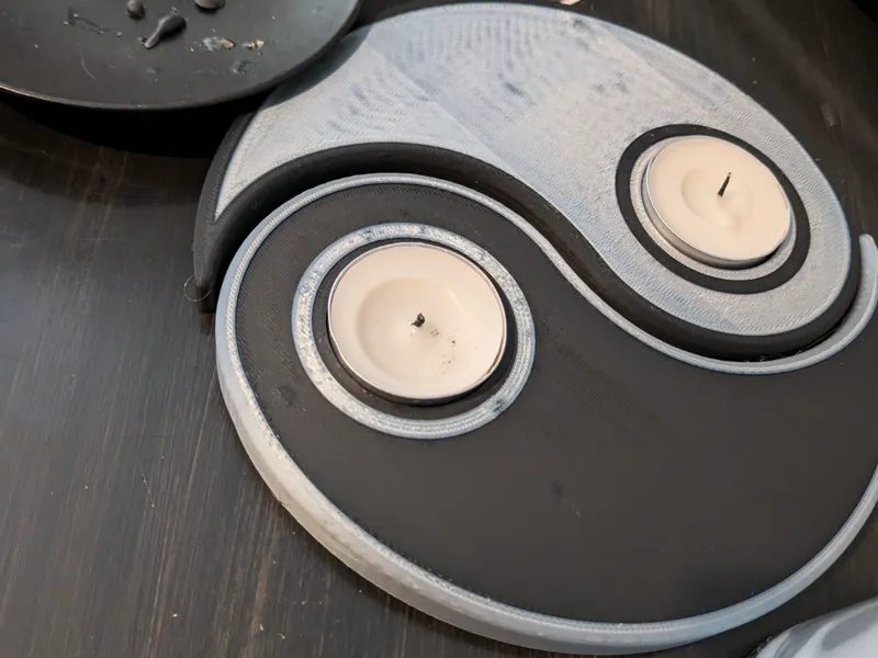 Yin&Yang Tealight Candle Decor