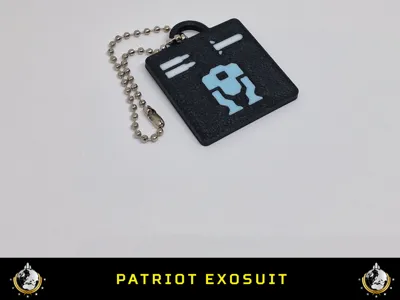 Helldivers 2 Patriot Exosuit keychain