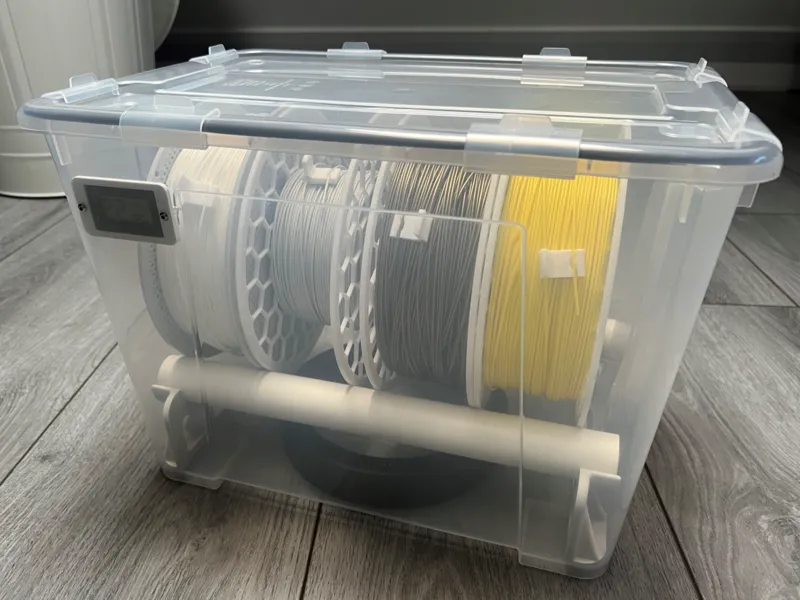 Spool holder drybox ~ IKEA Samla 22 Liter