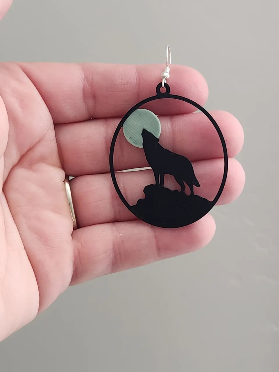 Howling Wolf Earrings view 3
