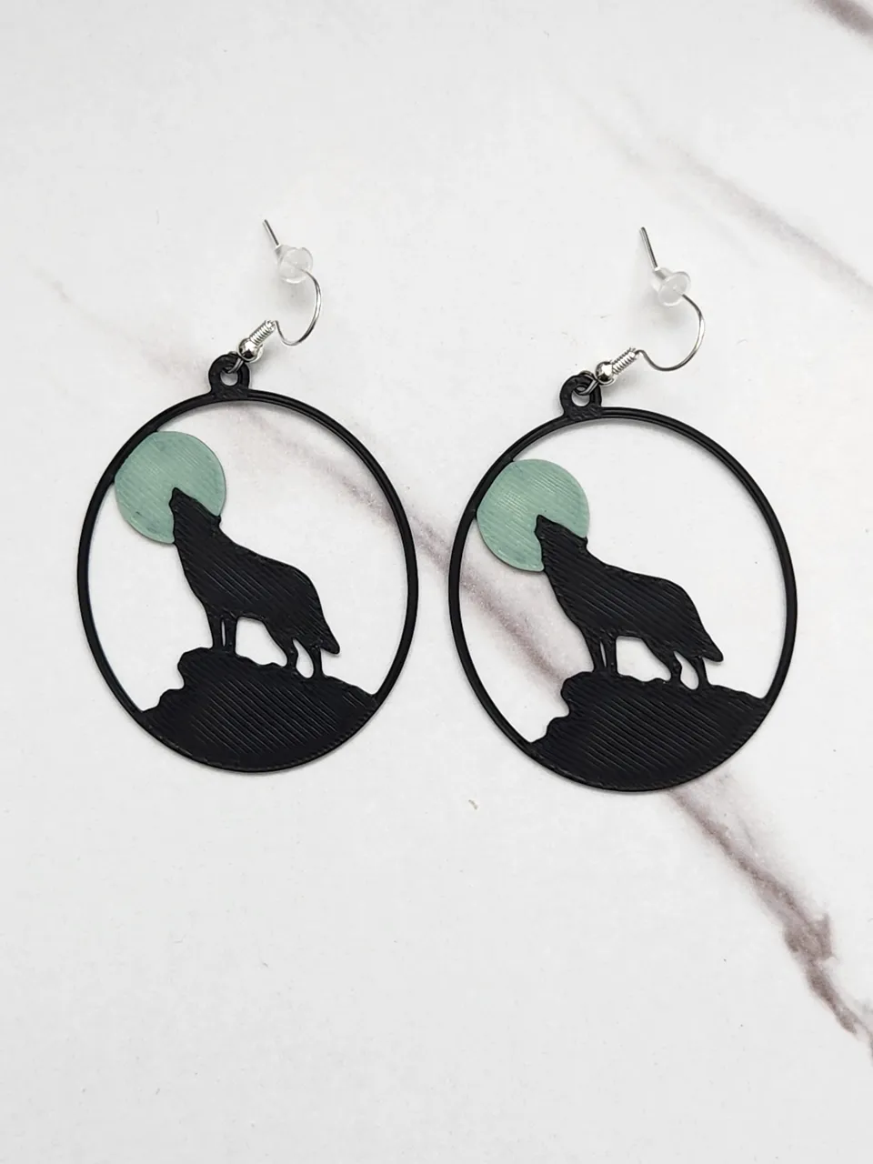 Howling Wolf Earrings view 2