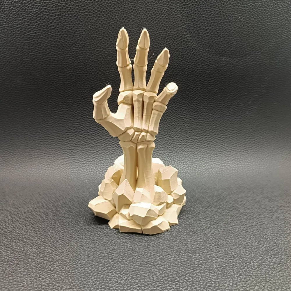 Undead Skeletal Hand Emerging from Rock Fantasy - Free 3D Print Model ...