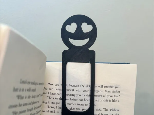 Marque-page emoji cœur