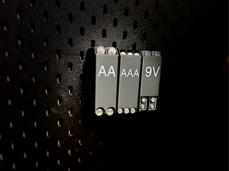IKEA Skadis Batteriehalter AA, AAA & 9V