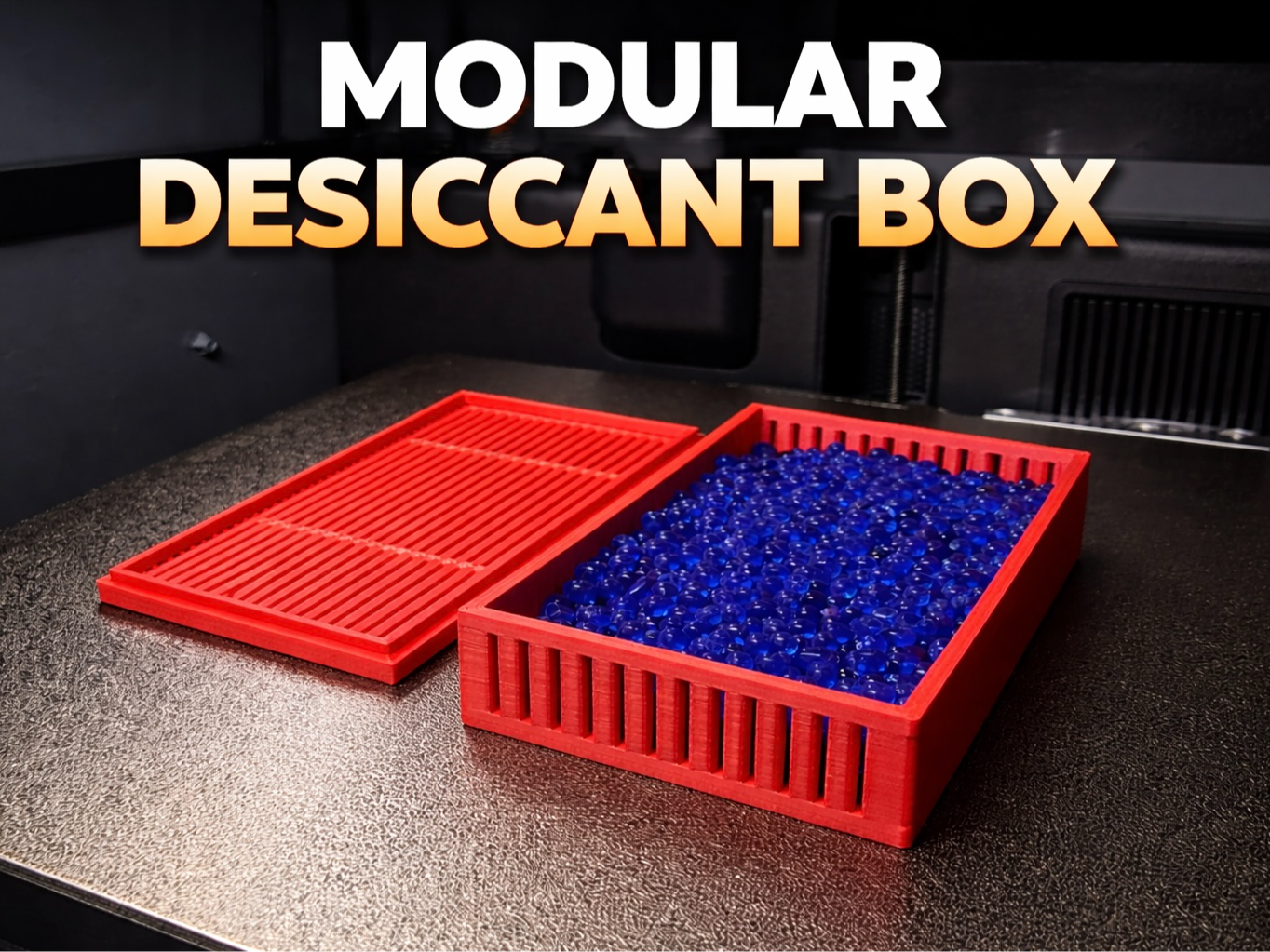 Snap-Fit Desiccant Box - Reusable & Ventilated