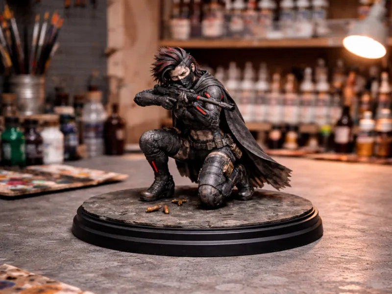 Fantasy Cyberpunk Scharfschützin